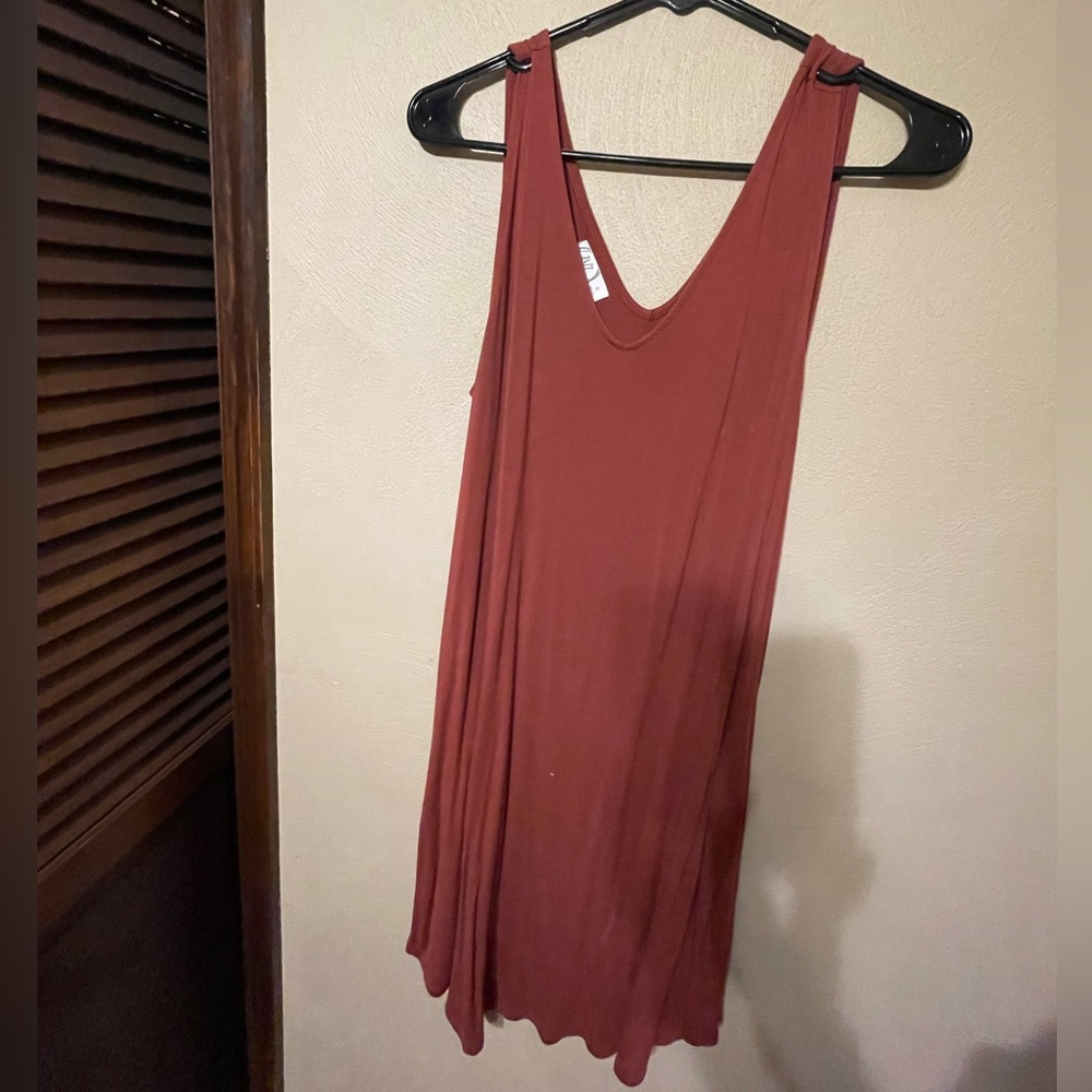 Small rust super loose dress